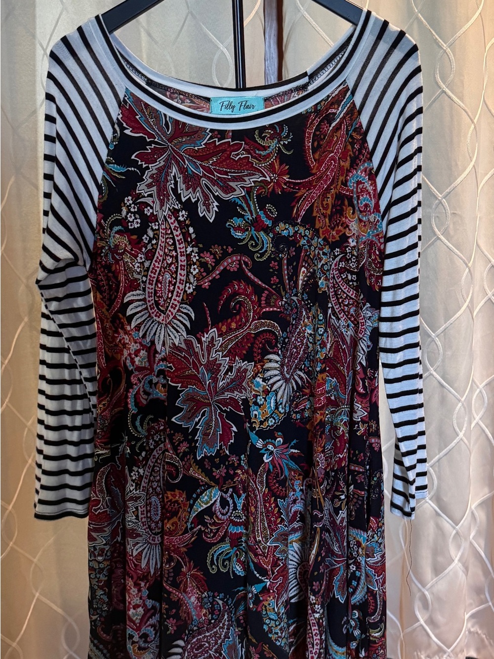 Filly Flair Black Paisley dress